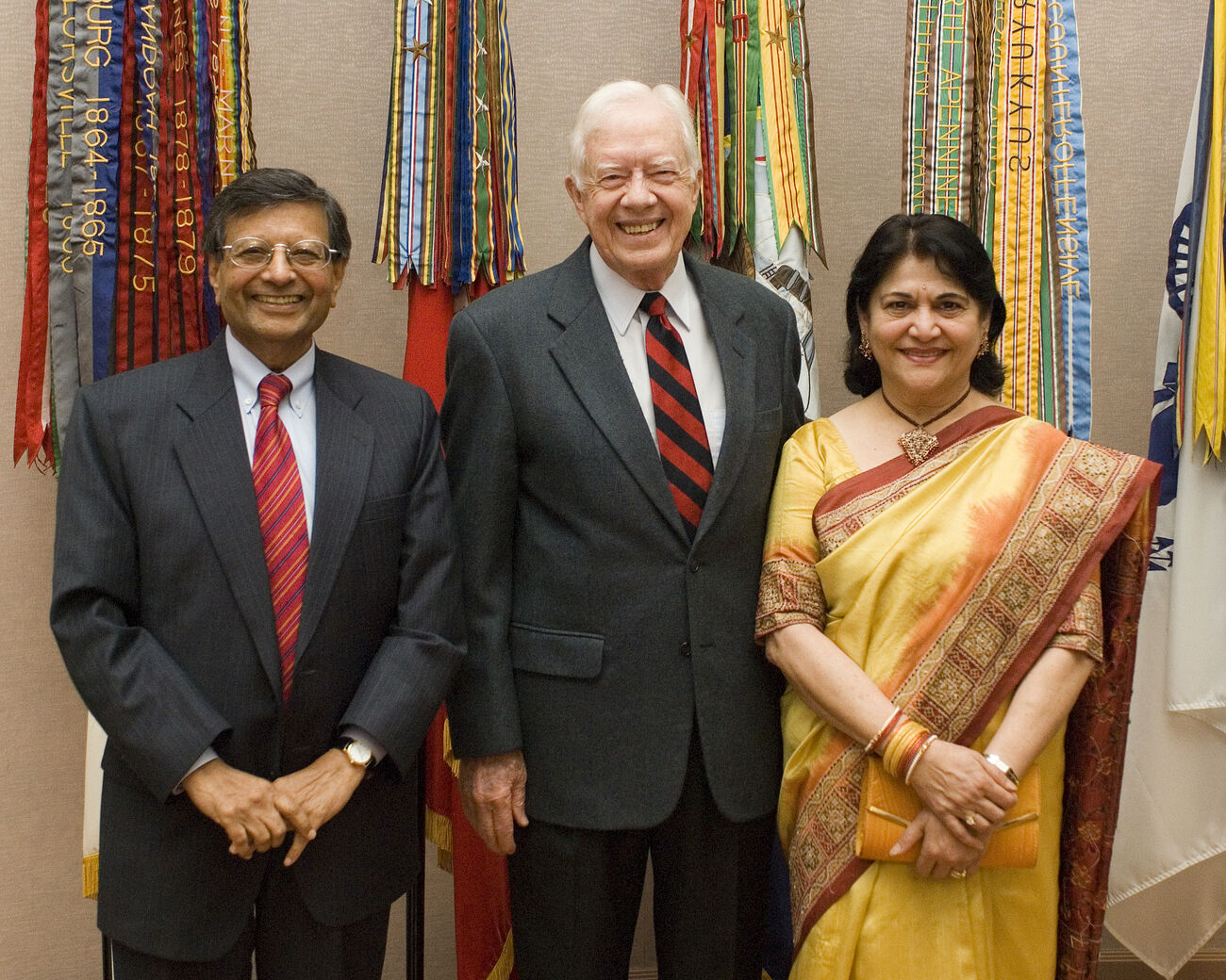 With President Jimmy Carter and Madhu Sheth